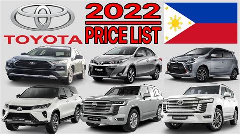 toyota philippines price list 2022.